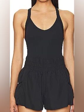 FP MOVEMENT BLACK ROMPER